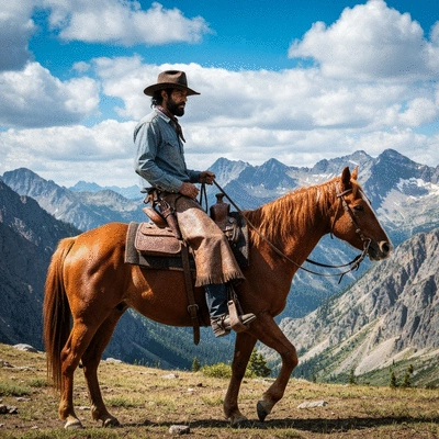 Rodzina spędzająca Wielkanoc w górach, malowniczy widok na góry