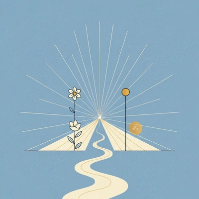 Abstract representation of spiritual growth and moral clarity, no text, no words, no typography, clean image